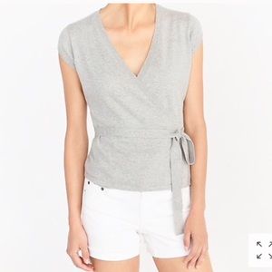 NWOT J Crew wrap v-neck sweater